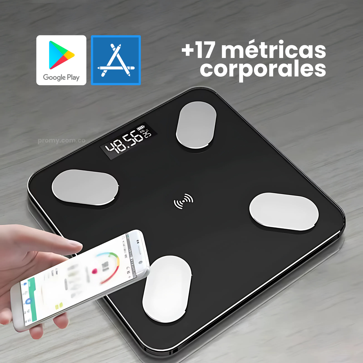 Bascula Smart ™ | Análisis Corporal + Guía